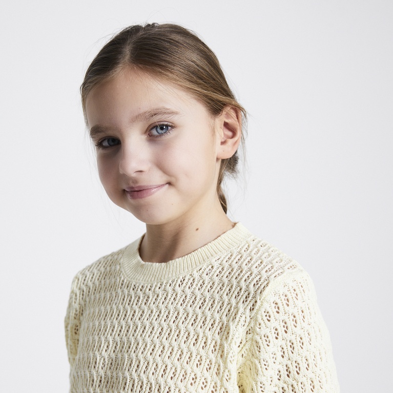 Crochet knit tee "Viola star"